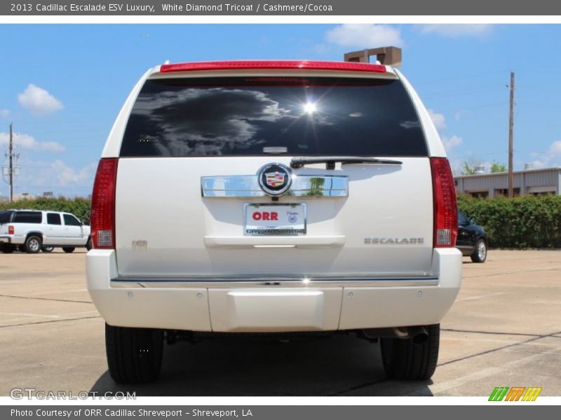 White Diamond Tricoat / Cashmere/Cocoa 2013 Cadillac Escalade ESV Luxury