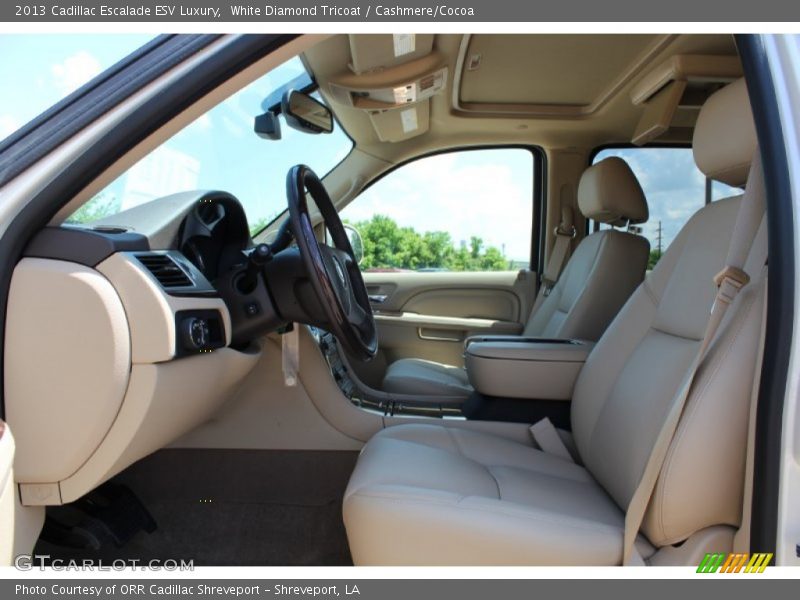 White Diamond Tricoat / Cashmere/Cocoa 2013 Cadillac Escalade ESV Luxury