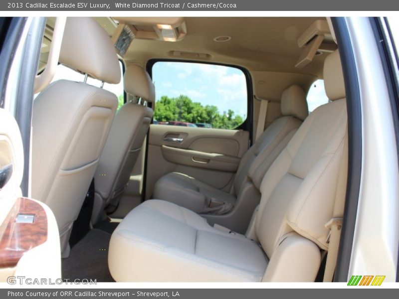 White Diamond Tricoat / Cashmere/Cocoa 2013 Cadillac Escalade ESV Luxury