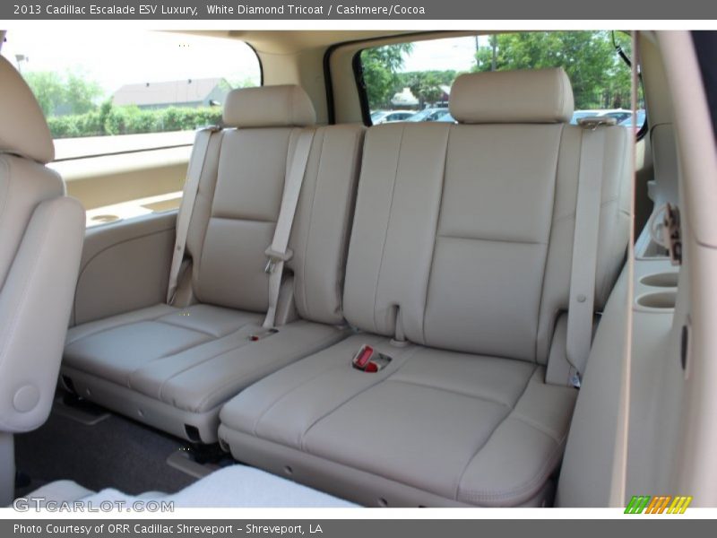 White Diamond Tricoat / Cashmere/Cocoa 2013 Cadillac Escalade ESV Luxury