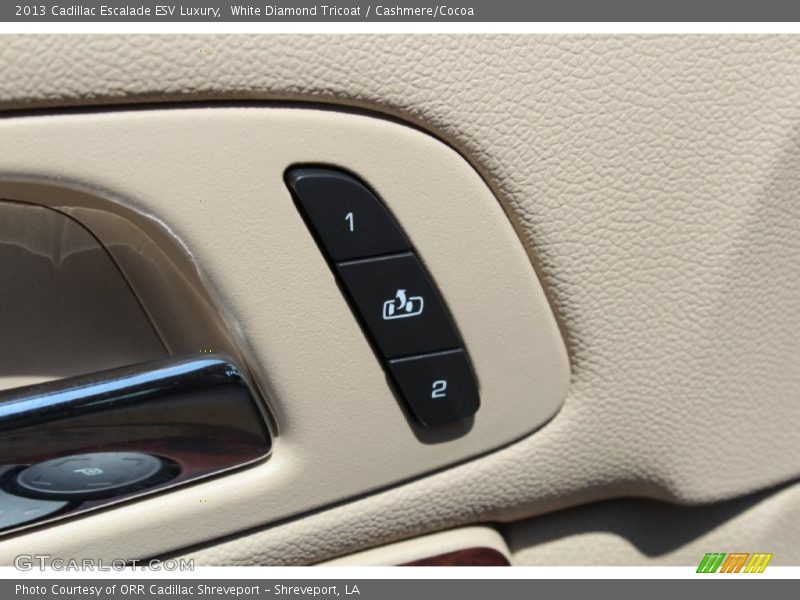 White Diamond Tricoat / Cashmere/Cocoa 2013 Cadillac Escalade ESV Luxury