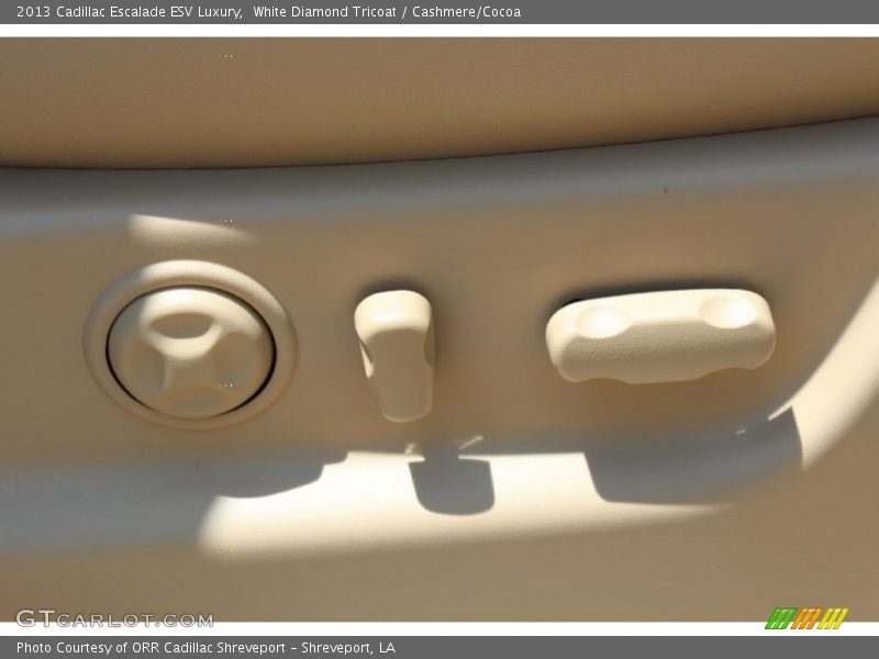 White Diamond Tricoat / Cashmere/Cocoa 2013 Cadillac Escalade ESV Luxury