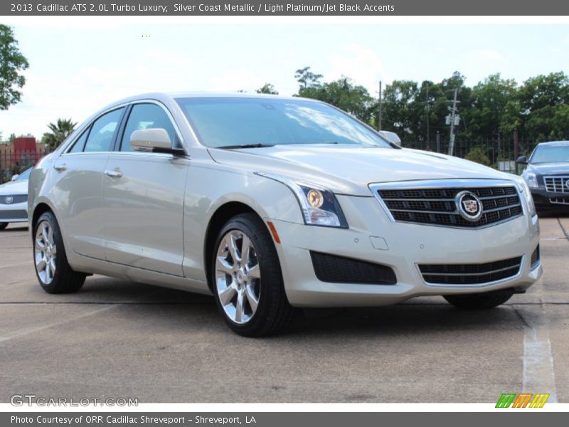 Silver Coast Metallic / Light Platinum/Jet Black Accents 2013 Cadillac ATS 2.0L Turbo Luxury
