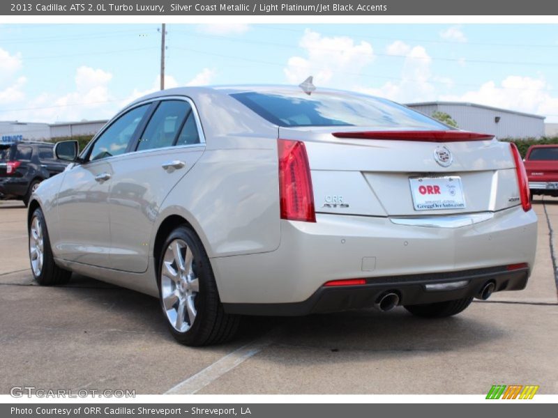 Silver Coast Metallic / Light Platinum/Jet Black Accents 2013 Cadillac ATS 2.0L Turbo Luxury