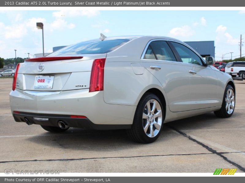 Silver Coast Metallic / Light Platinum/Jet Black Accents 2013 Cadillac ATS 2.0L Turbo Luxury