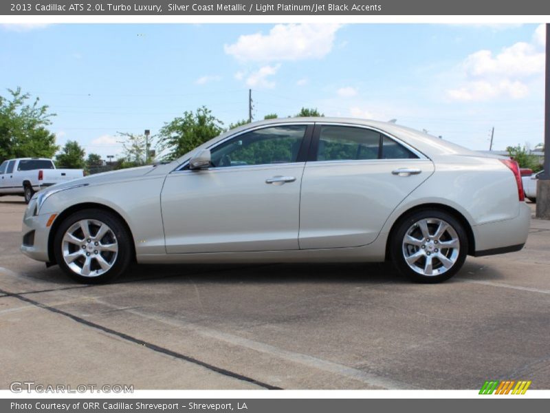 Silver Coast Metallic / Light Platinum/Jet Black Accents 2013 Cadillac ATS 2.0L Turbo Luxury