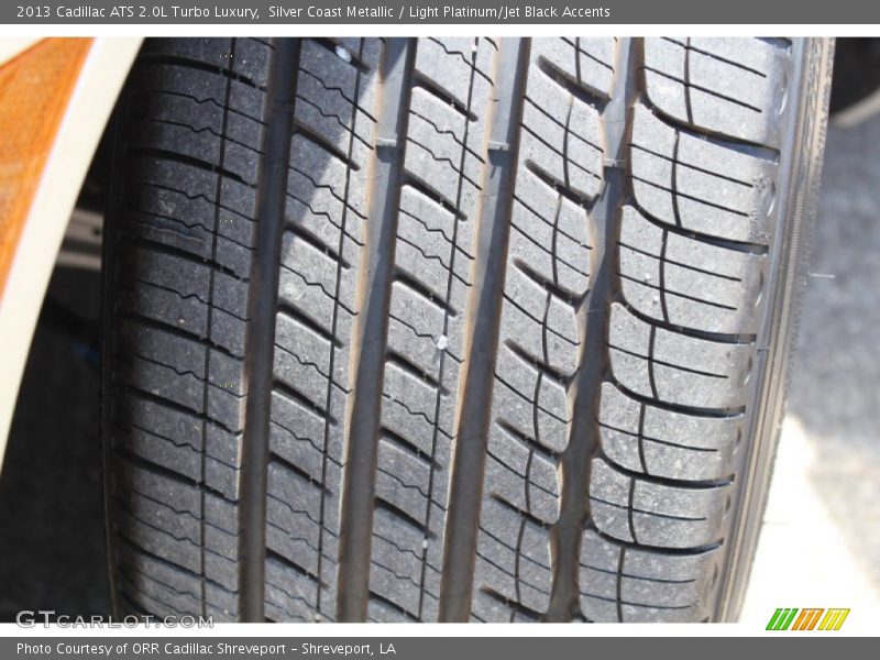 Silver Coast Metallic / Light Platinum/Jet Black Accents 2013 Cadillac ATS 2.0L Turbo Luxury