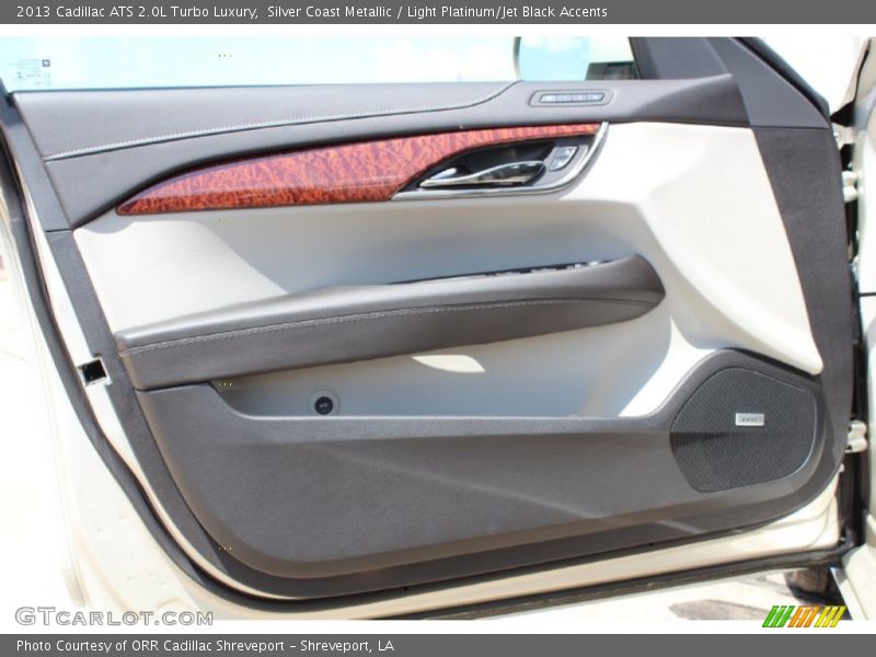 Silver Coast Metallic / Light Platinum/Jet Black Accents 2013 Cadillac ATS 2.0L Turbo Luxury