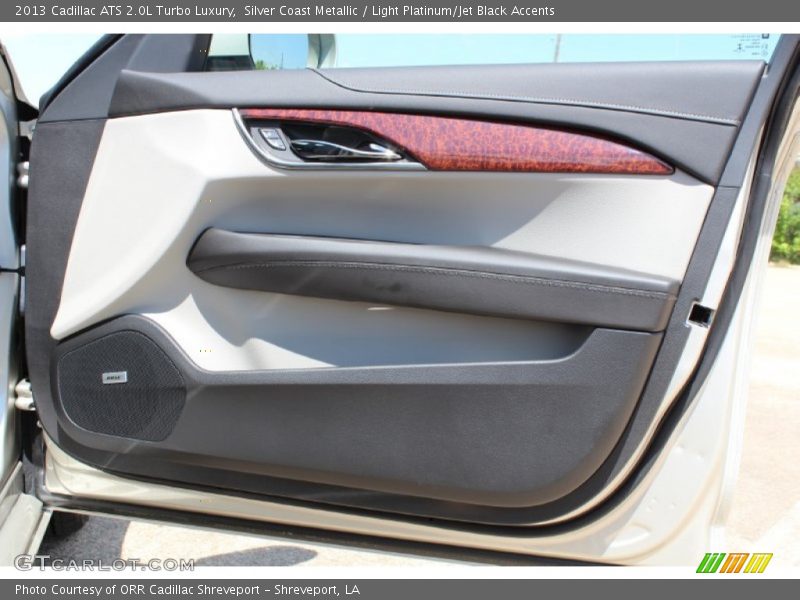 Silver Coast Metallic / Light Platinum/Jet Black Accents 2013 Cadillac ATS 2.0L Turbo Luxury