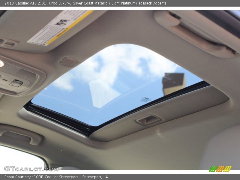 Silver Coast Metallic / Light Platinum/Jet Black Accents 2013 Cadillac ATS 2.0L Turbo Luxury