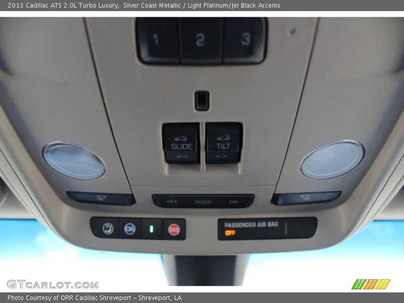 Silver Coast Metallic / Light Platinum/Jet Black Accents 2013 Cadillac ATS 2.0L Turbo Luxury