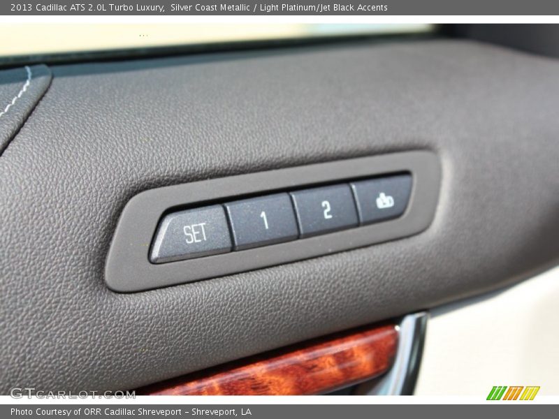 Silver Coast Metallic / Light Platinum/Jet Black Accents 2013 Cadillac ATS 2.0L Turbo Luxury