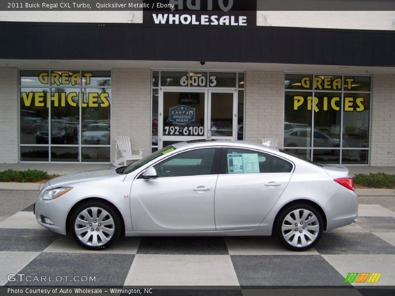 Quicksilver Metallic / Ebony 2011 Buick Regal CXL Turbo