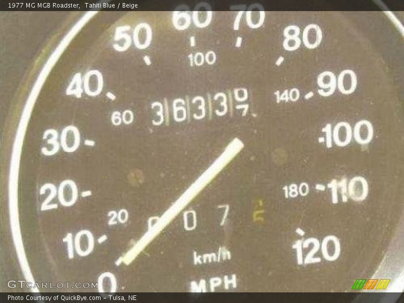 Tahiti Blue / Beige 1977 MG MGB Roadster