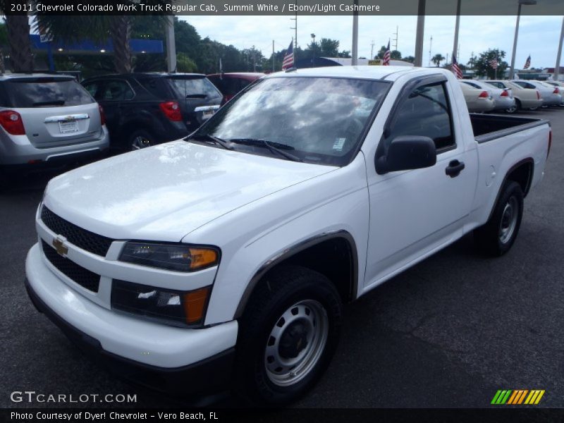 Summit White / Ebony/Light Cashmere 2011 Chevrolet Colorado Work Truck Regular Cab