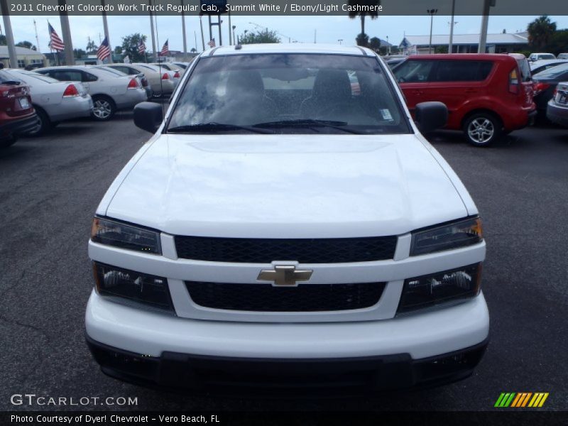 Summit White / Ebony/Light Cashmere 2011 Chevrolet Colorado Work Truck Regular Cab