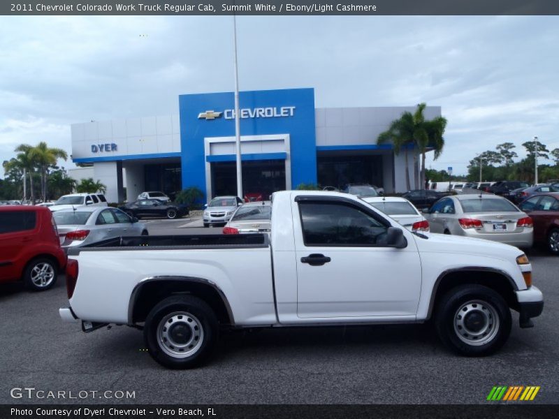 Summit White / Ebony/Light Cashmere 2011 Chevrolet Colorado Work Truck Regular Cab