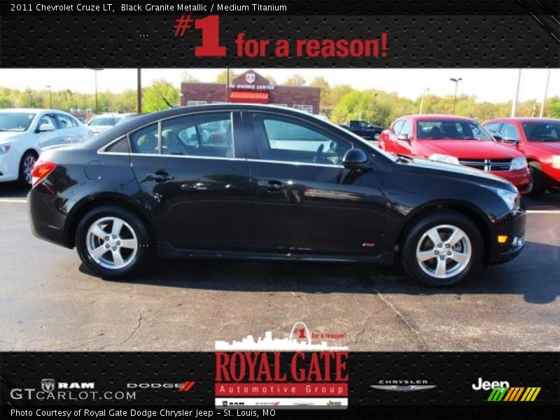 Black Granite Metallic / Medium Titanium 2011 Chevrolet Cruze LT