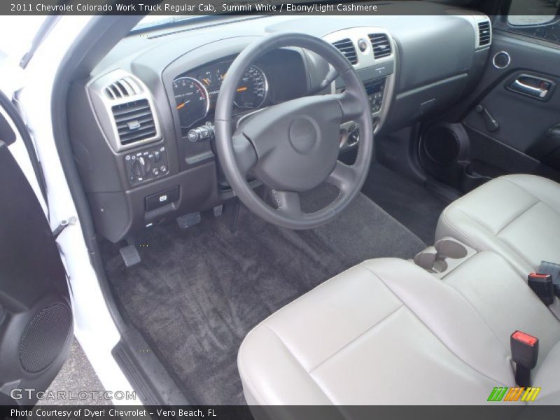 Ebony/Light Cashmere Interior - 2011 Colorado Work Truck Regular Cab 