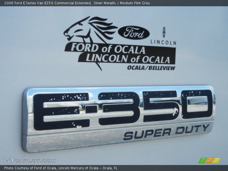 Silver Metallic / Medium Flint Grey 2006 Ford E Series Van E350 Commercial Extended