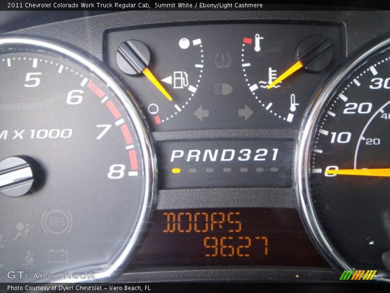 Summit White / Ebony/Light Cashmere 2011 Chevrolet Colorado Work Truck Regular Cab