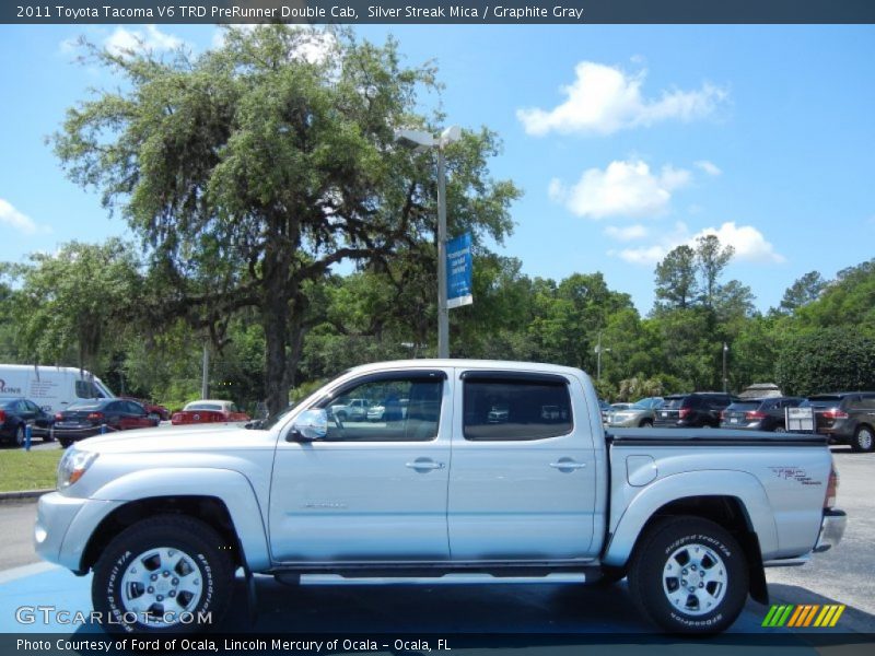 Silver Streak Mica / Graphite Gray 2011 Toyota Tacoma V6 TRD PreRunner Double Cab