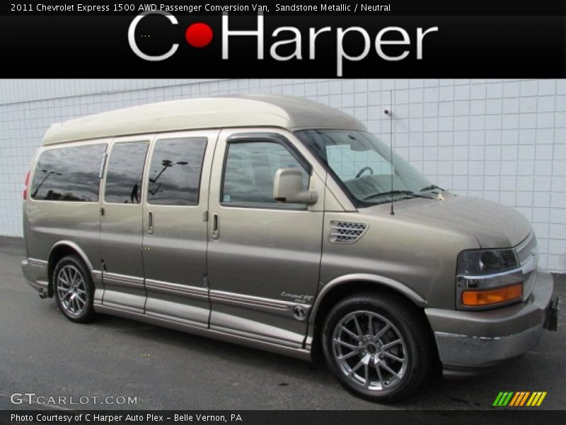 Sandstone Metallic / Neutral 2011 Chevrolet Express 1500 AWD Passenger Conversion Van