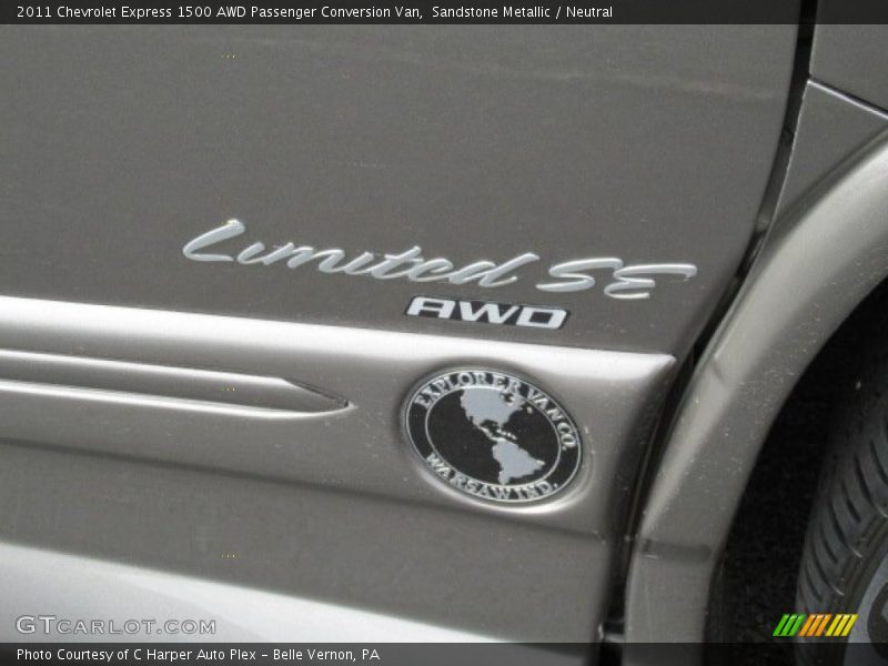Sandstone Metallic / Neutral 2011 Chevrolet Express 1500 AWD Passenger Conversion Van