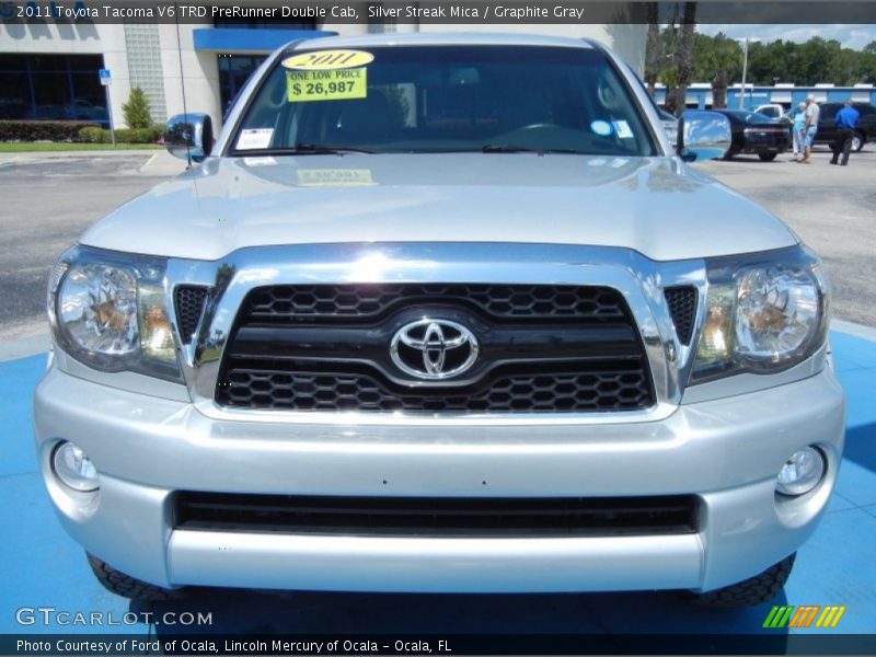 Silver Streak Mica / Graphite Gray 2011 Toyota Tacoma V6 TRD PreRunner Double Cab