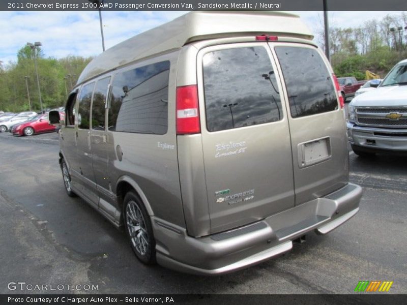Sandstone Metallic / Neutral 2011 Chevrolet Express 1500 AWD Passenger Conversion Van