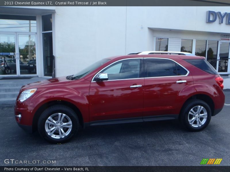 Crystal Red Tintcoat / Jet Black 2013 Chevrolet Equinox LTZ