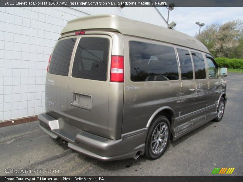Sandstone Metallic / Neutral 2011 Chevrolet Express 1500 AWD Passenger Conversion Van