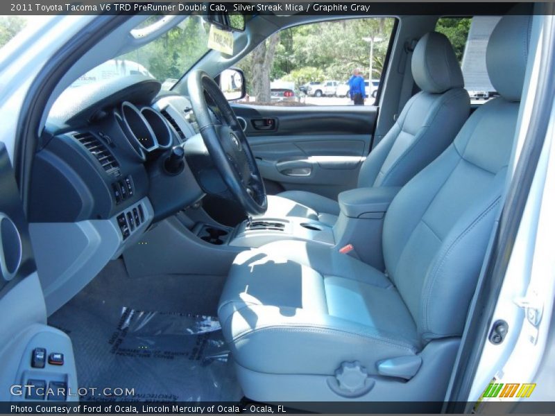 Silver Streak Mica / Graphite Gray 2011 Toyota Tacoma V6 TRD PreRunner Double Cab
