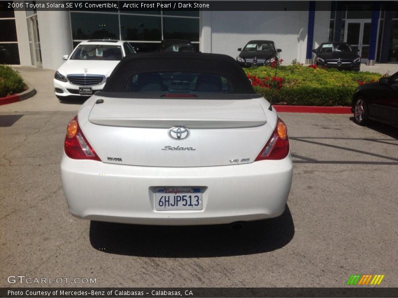 Arctic Frost Pearl / Dark Stone 2006 Toyota Solara SE V6 Convertible