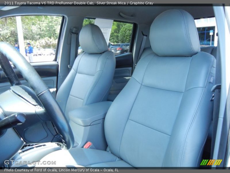 Silver Streak Mica / Graphite Gray 2011 Toyota Tacoma V6 TRD PreRunner Double Cab