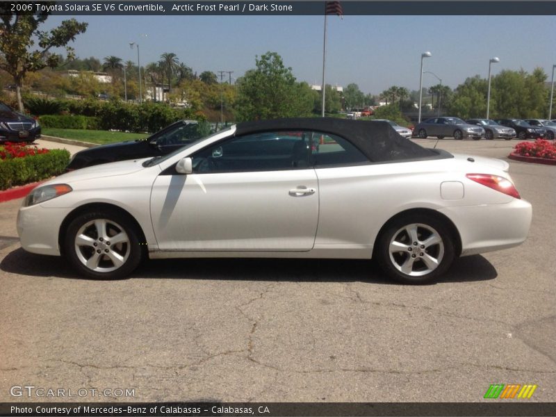 Arctic Frost Pearl / Dark Stone 2006 Toyota Solara SE V6 Convertible
