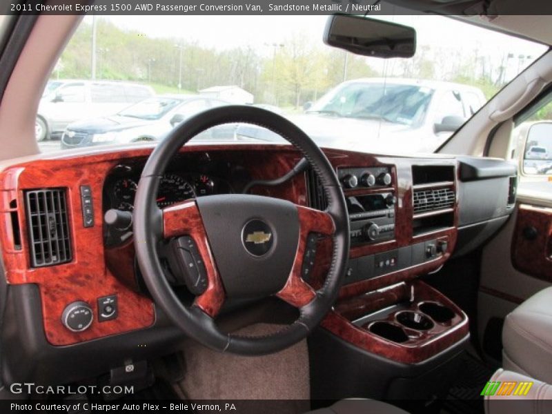 Sandstone Metallic / Neutral 2011 Chevrolet Express 1500 AWD Passenger Conversion Van