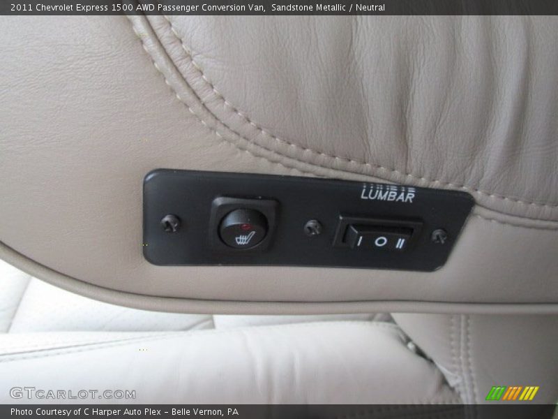 Sandstone Metallic / Neutral 2011 Chevrolet Express 1500 AWD Passenger Conversion Van