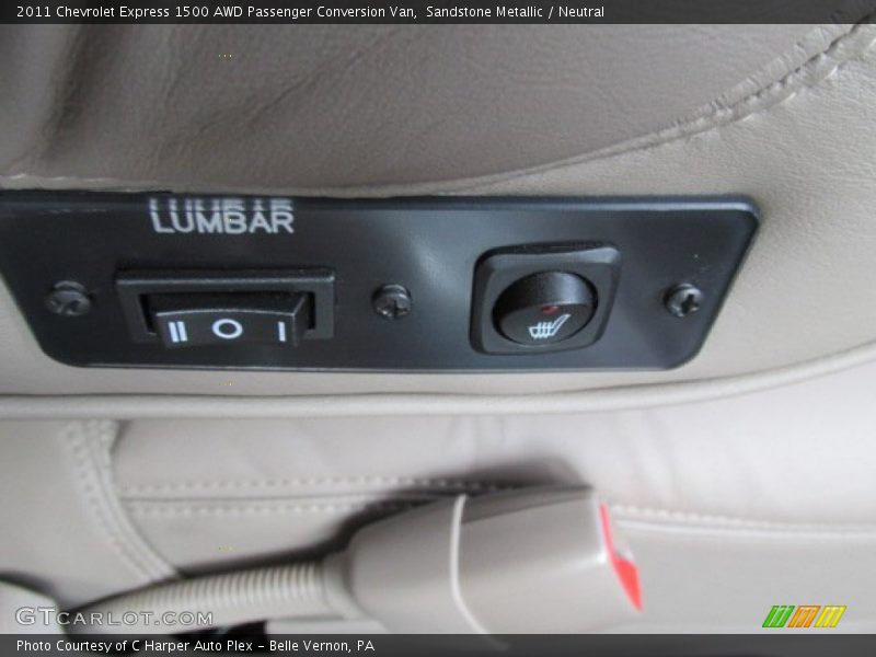 Sandstone Metallic / Neutral 2011 Chevrolet Express 1500 AWD Passenger Conversion Van