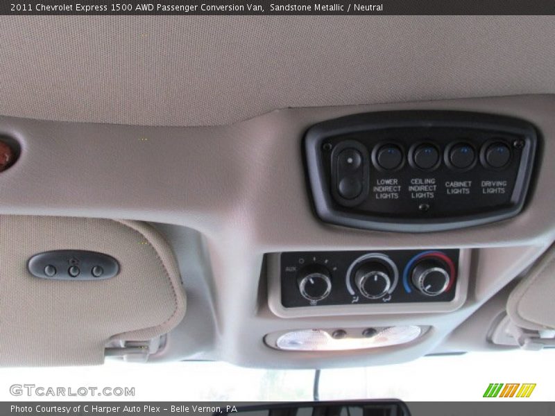 Sandstone Metallic / Neutral 2011 Chevrolet Express 1500 AWD Passenger Conversion Van