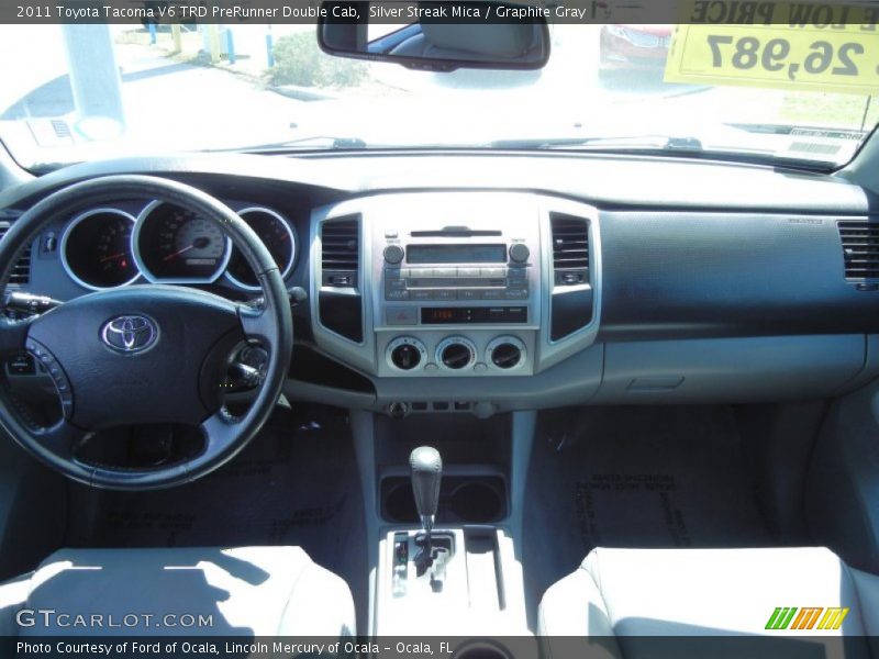 Silver Streak Mica / Graphite Gray 2011 Toyota Tacoma V6 TRD PreRunner Double Cab