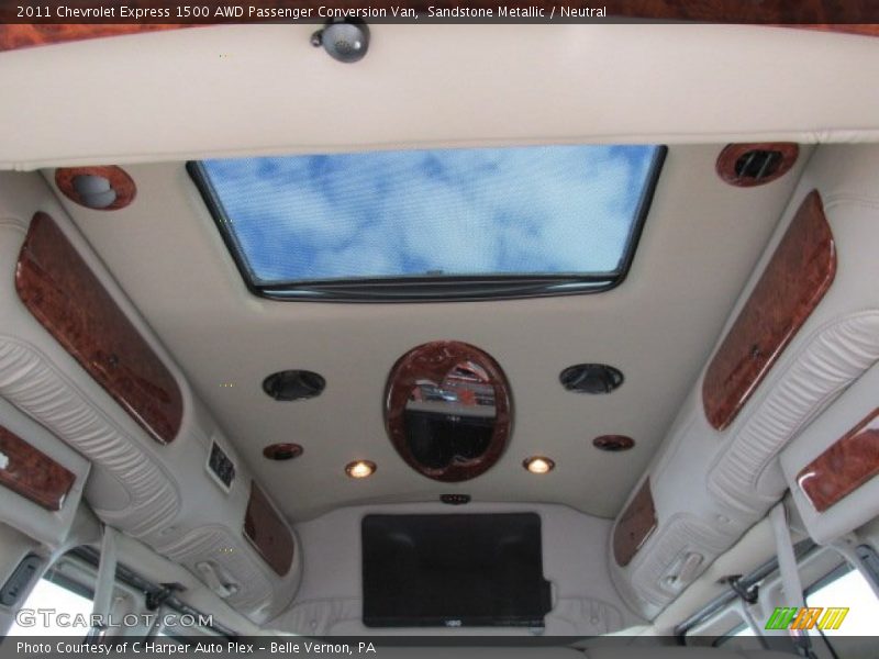 Sandstone Metallic / Neutral 2011 Chevrolet Express 1500 AWD Passenger Conversion Van