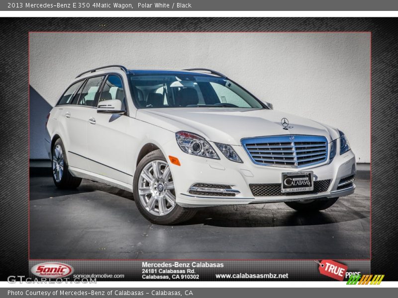 Polar White / Black 2013 Mercedes-Benz E 350 4Matic Wagon