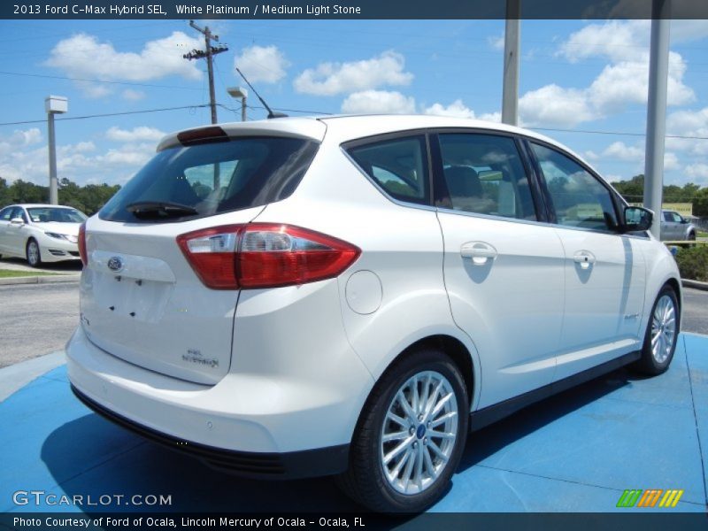 White Platinum / Medium Light Stone 2013 Ford C-Max Hybrid SEL