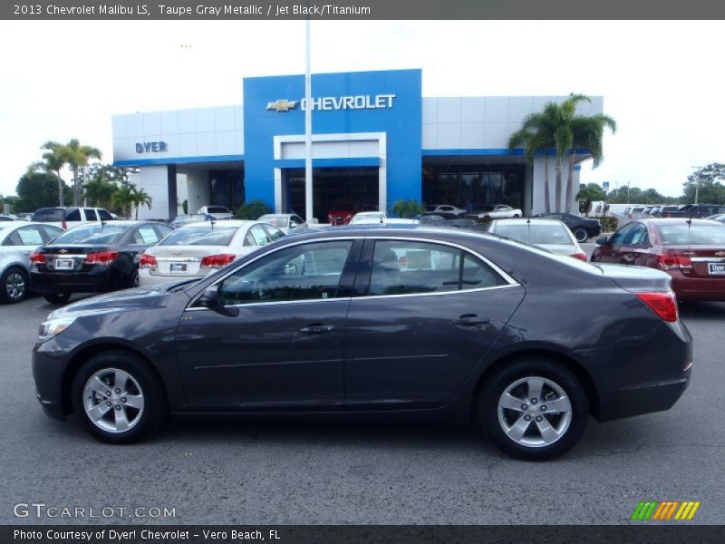 Taupe Gray Metallic / Jet Black/Titanium 2013 Chevrolet Malibu LS