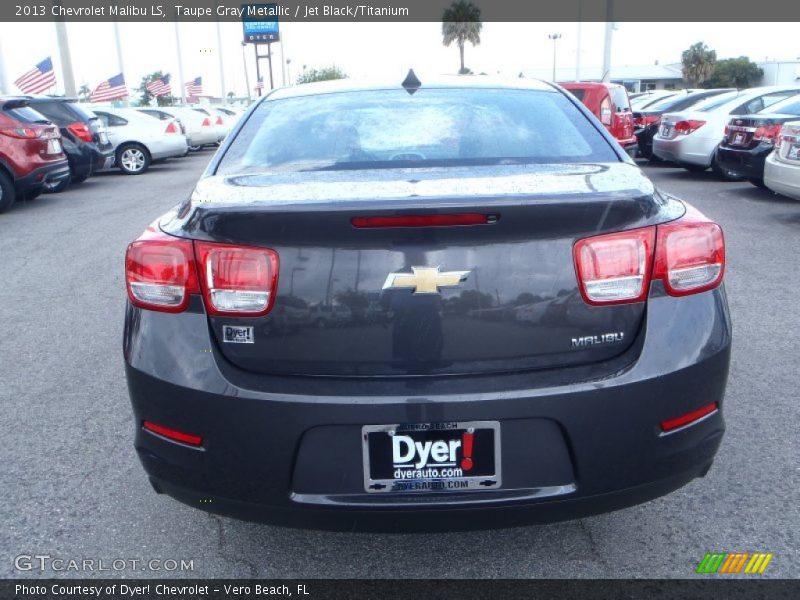 Taupe Gray Metallic / Jet Black/Titanium 2013 Chevrolet Malibu LS
