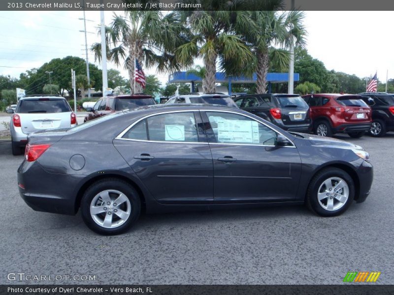 Taupe Gray Metallic / Jet Black/Titanium 2013 Chevrolet Malibu LS