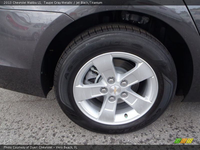 Taupe Gray Metallic / Jet Black/Titanium 2013 Chevrolet Malibu LS