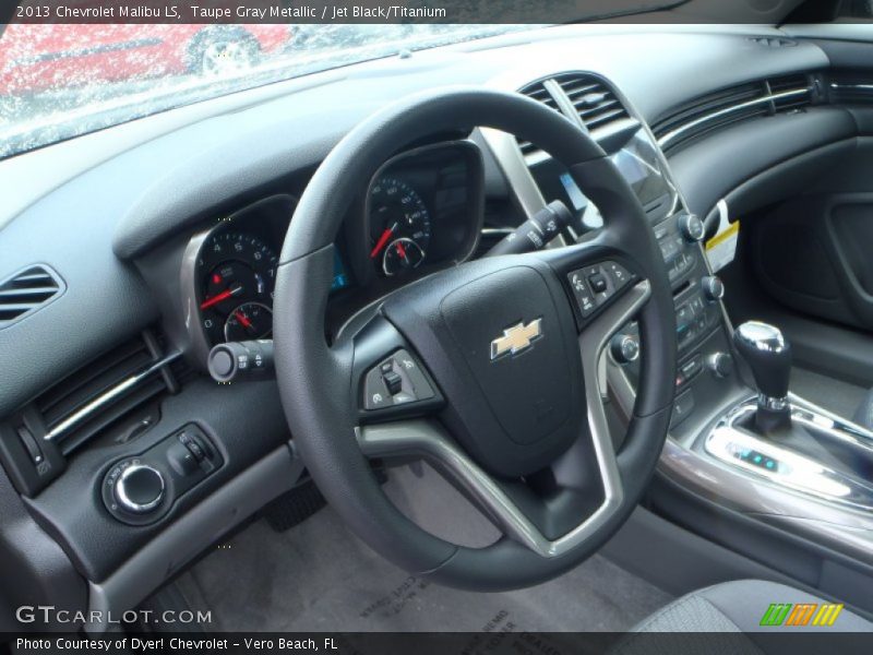 Taupe Gray Metallic / Jet Black/Titanium 2013 Chevrolet Malibu LS