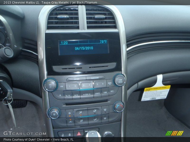 Taupe Gray Metallic / Jet Black/Titanium 2013 Chevrolet Malibu LS